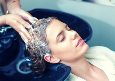 Washing Hair in Hair Salon