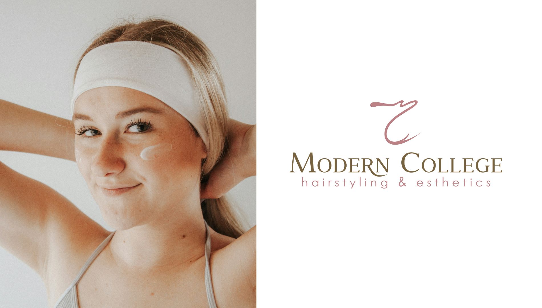 woman with cream on cheek, facial skincare routines